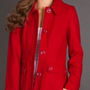 Tulle Elegant Red Women's Coat Sz XS - NEW